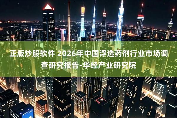 正版炒股软件 2026年中国浮选药剂行业市场调查研究报告-华经产业研究院